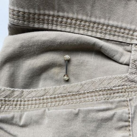 Lees Sinfully Soft Womans 18M Khaki Color  Cargo Shorts - Picture 10 of 10